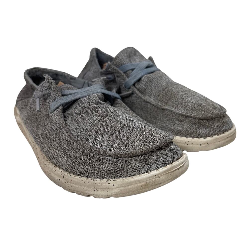 Hey Dude Wendy Linen Womens Size 9 Slip On Casual Comfort Loafer Shoes